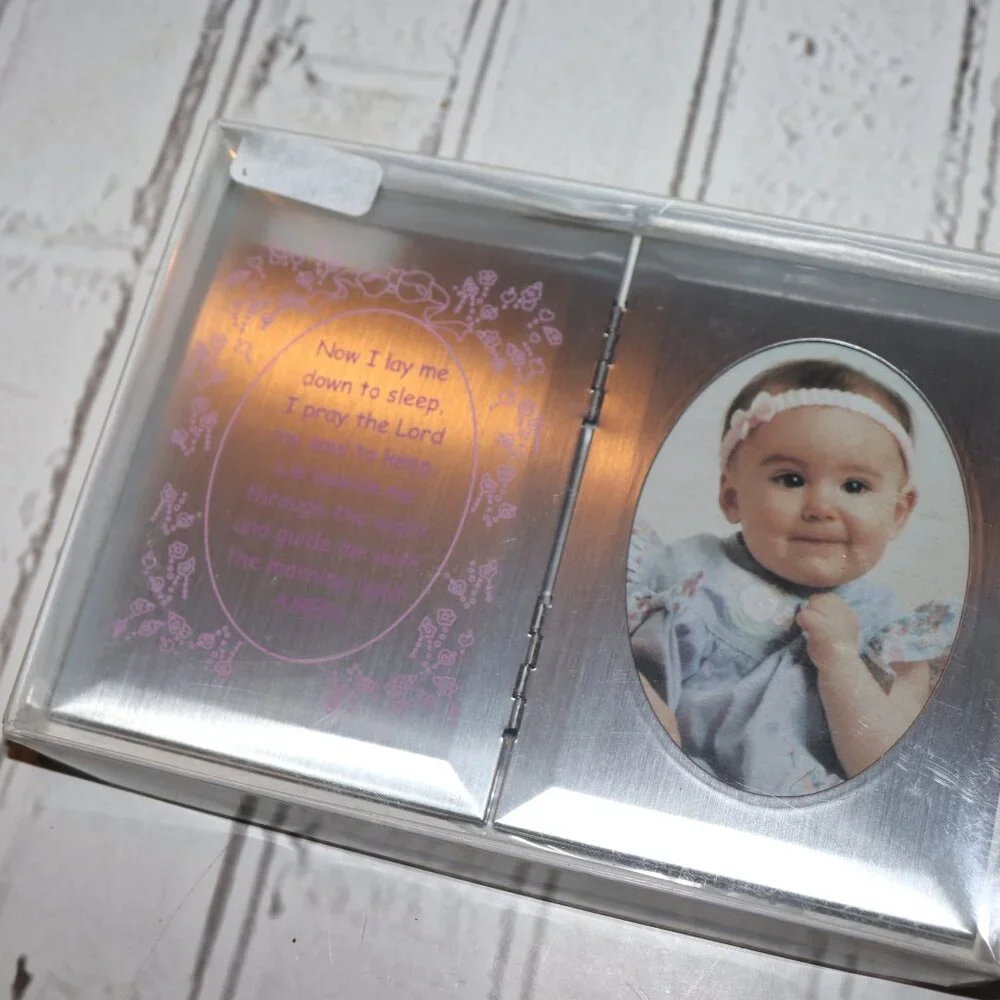 💗 Dicksons Prayer Photo Frame · 7x5 · Silver & Pink